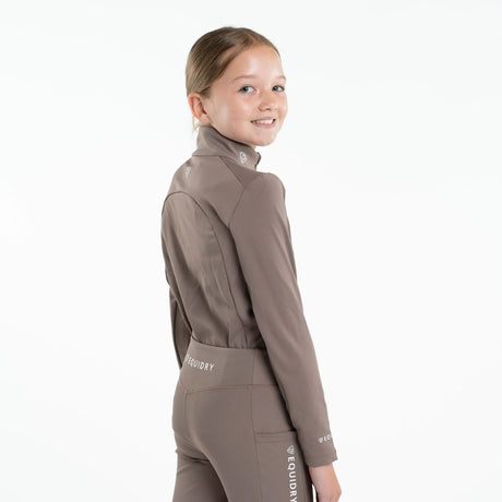 EQUIDRY Children's Water Repellent Base Layer #colour_mocha