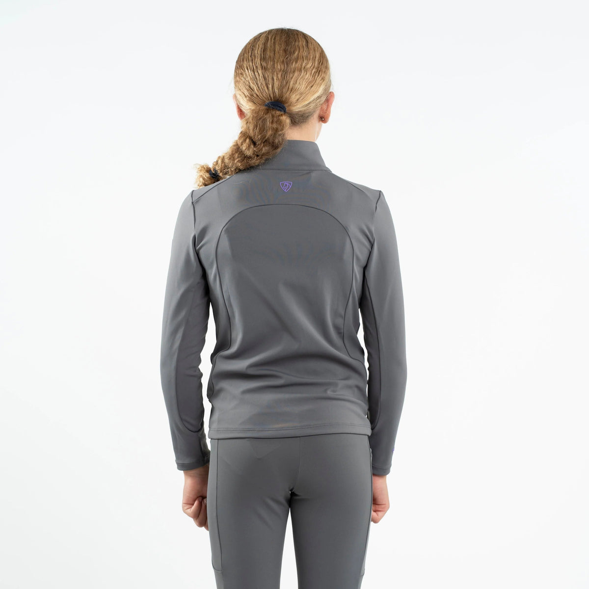 EQUIDRY Children's Water Repellent Base Layer #colour_grey-lilac