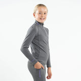EQUIDRY Children's Water Repellent Base Layer #colour_grey-lilac