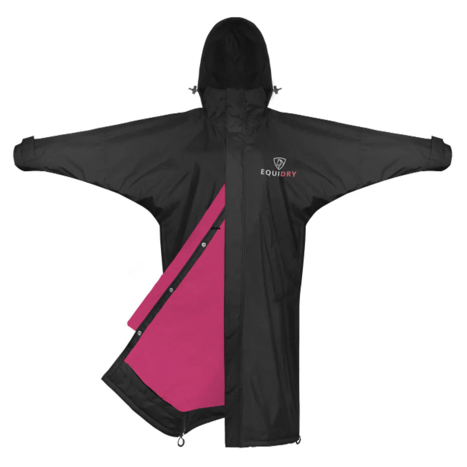 EQUIDRY Women's Mesh Lined Evolution #colour_black-peacock-pink