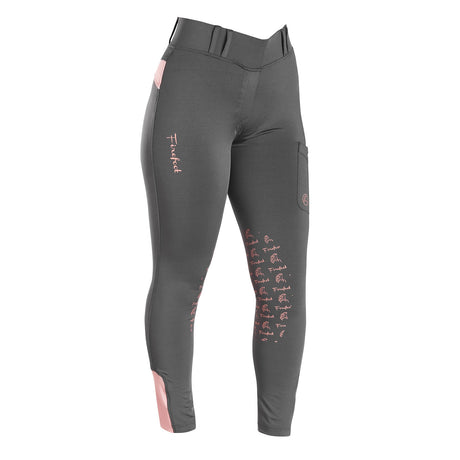 Firefoot Bankfield Ladies Basic Breeches #colour_charcoal-pink