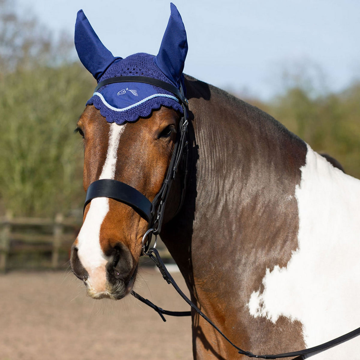 Gallop Classic Fly Veil #colour_navy