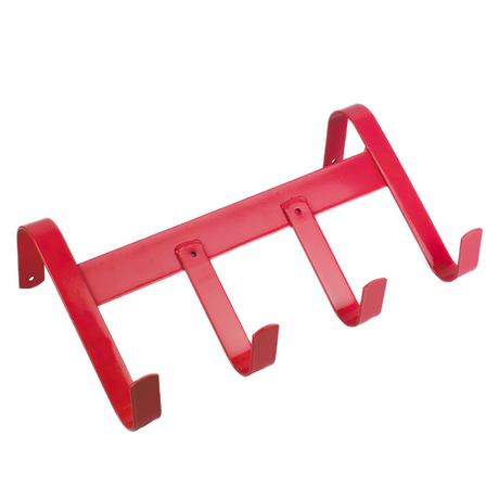 GS Equestrian & Country 4 Hook Metal Handy Hanger #colour_red