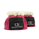GS Equestrian Fleece Trim Bell Boots #colour_pink