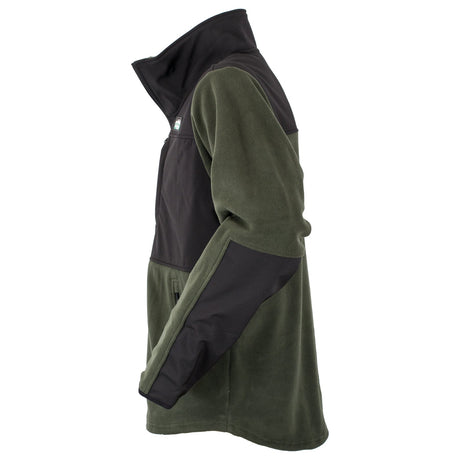 Ridgeline Men's Hybrid Fleece #colour_olive/black