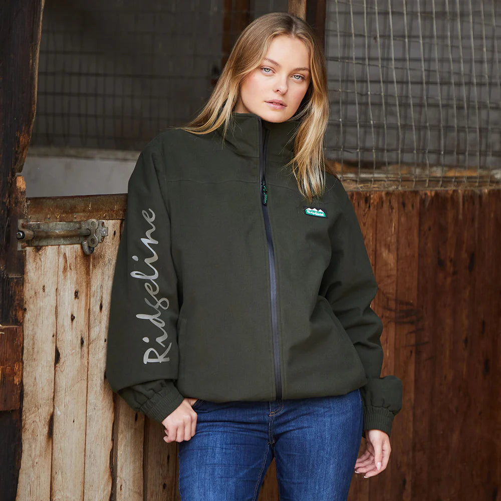 Ridgeline Womens Brumby Yard Jacket #colour_deep-forest