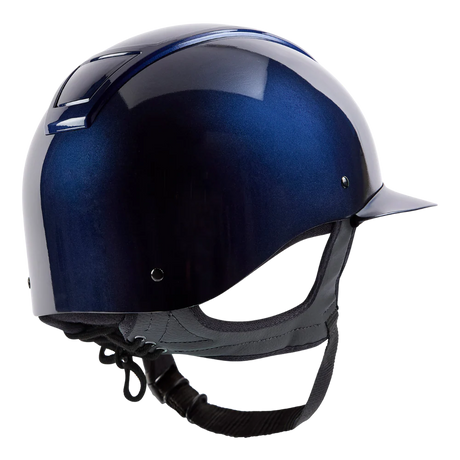 Champion Insight Round Wide Peak Riding Hat #colour_metallic-navy