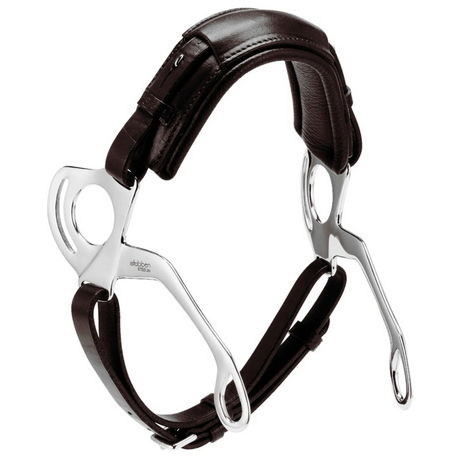 Stubben 2494 Pony-Hackamore Leather Pieces #colour_ebony