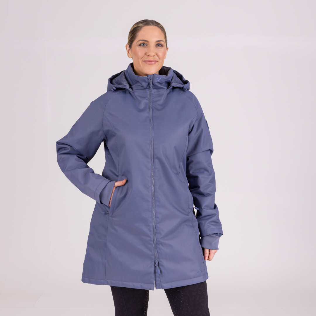 Shires Aubrion Ladies Halcyon Waterproof Coat #colour_blue