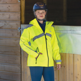 Woof Wear All Season Riding Jacket #colour_hi-viz-yellow