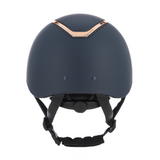 Charles Owen Matte Kylo Riding Hat #colour_navy-matte-rose-gold