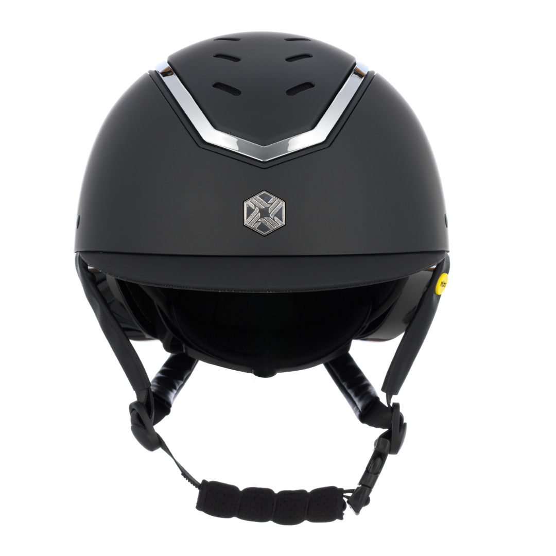 Charles Owen Matte Kylo with MIPS Riding Hat #colour_black-matte-silver
