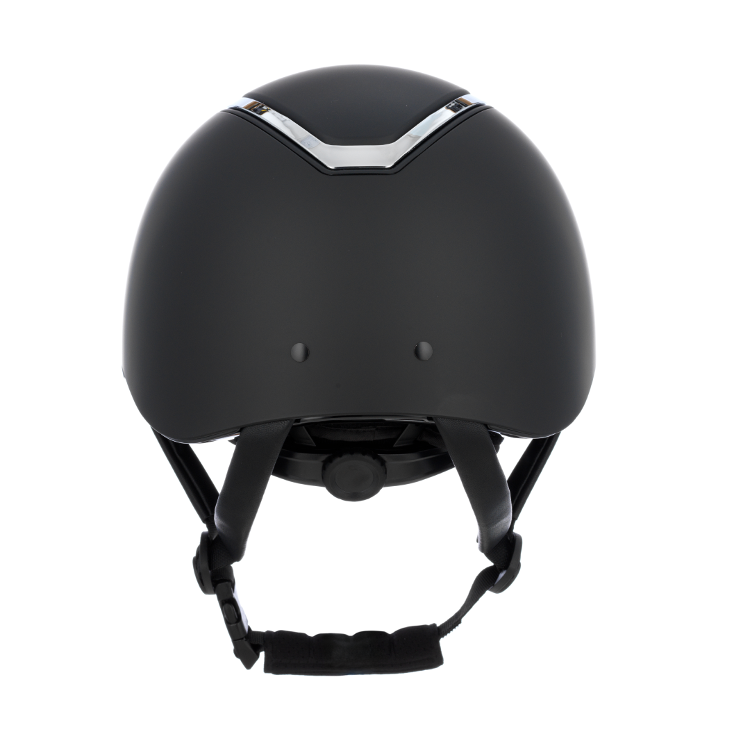 Charles Owen Matte Kylo Riding Hat #colour_black-matte-silver