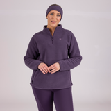 Shires Aubrion Restore Half Zip Fleece #colour_purple