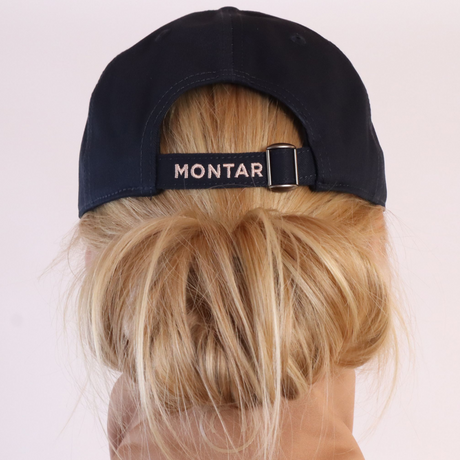 Montar Logo Cap with Rose Gold Crystal #colour_black