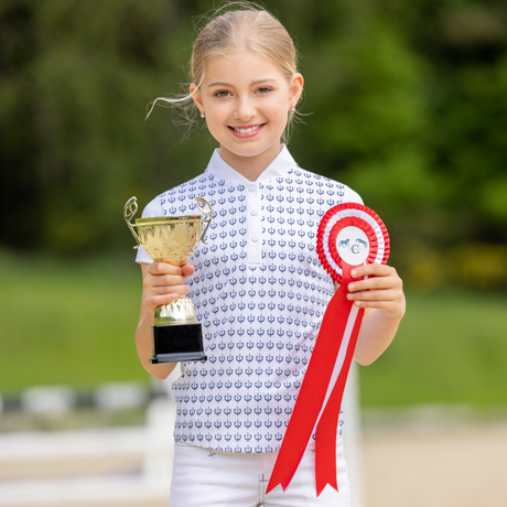 Covalliero Children's Competition Shirt #colour_dark-navy