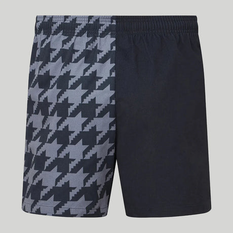 Ridgeline Unisex Backslider Shorts #colour_navy-print