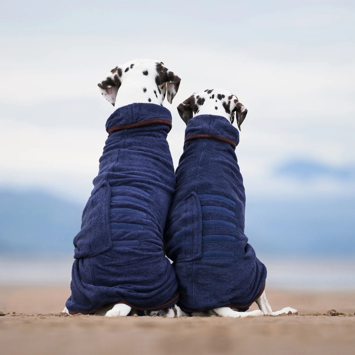 Ruff & Tumble Country Dog Drying Coat #colour_navy