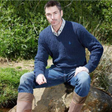 Toggi Men's Coleman V Neck Knitted Sweater #colour_night-blue