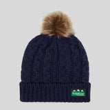 Ridgeline Nordic Fleck Bobble Hat #colour_navy