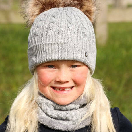 Hy Equestrian Morzine Children's Snood #colour_grey