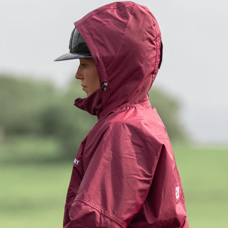 EQUIDRY Women's Thin Fleece Shortie #colour_plum