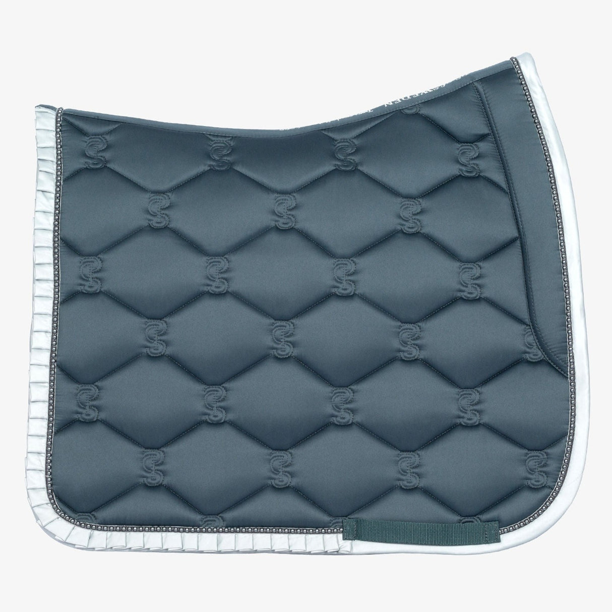 PS of Sweden Storm Blue Ruffle Pearl Dressage Saddle Pad