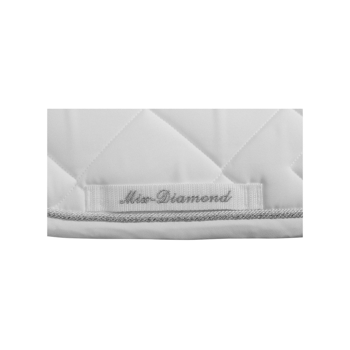 Equestro Diamond Dressage Saddle Pad #colour_white