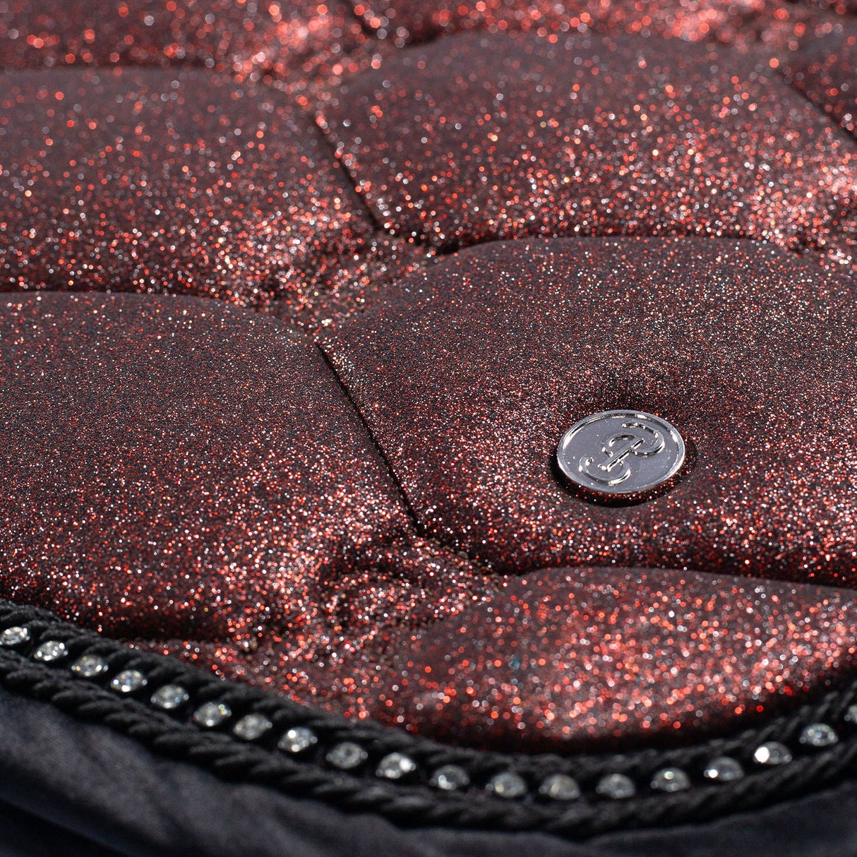 PS of Sweden Sparkly Merlot Stardust Dressage Saddle Pad #colour_sparkly-merlot