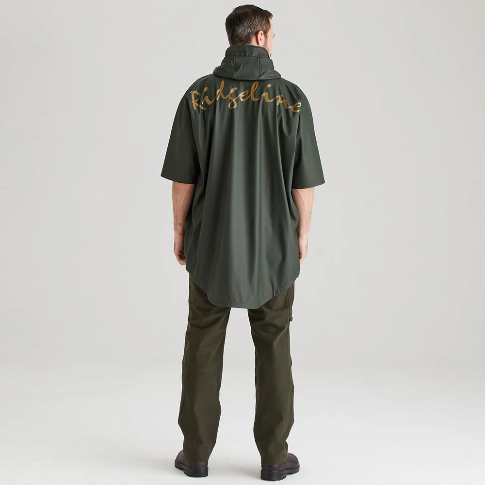 Ridgeline Unisex Poncho #colour_deep-forest