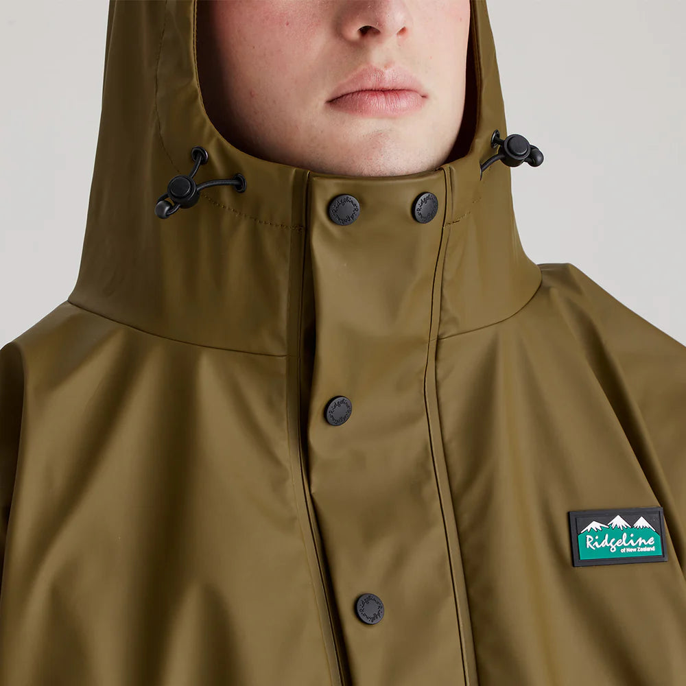Ridgeline Unisex Poncho #colour_teak
