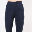 Montar Karen Highwaist Silver Logo Pipe Pull On Full Grip #colour_dark-navy