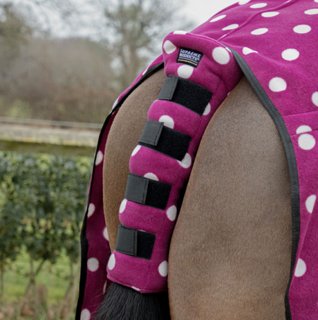 Supreme Products Dotty Fleece Tail Guard #colour_magical-mulberry