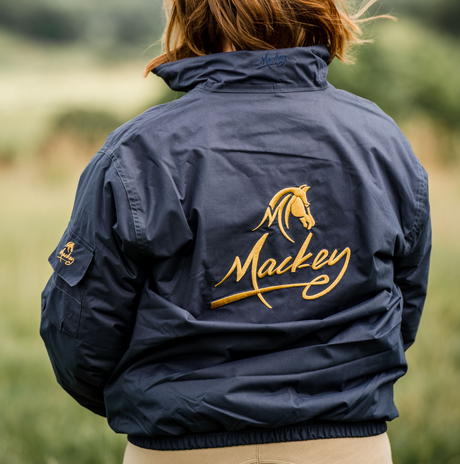 Mackey Blouson Jacket With Rear Logo #colour_navy
