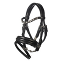 HKM Leather Bridle -Hobby Horsing- #colour_black