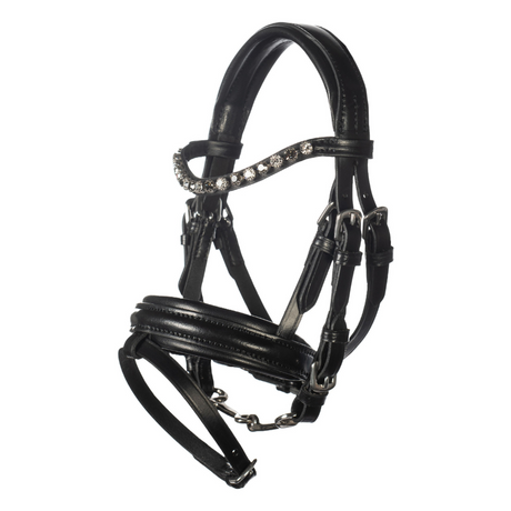HKM Leather Bridle -Hobby Horsing- #colour_black