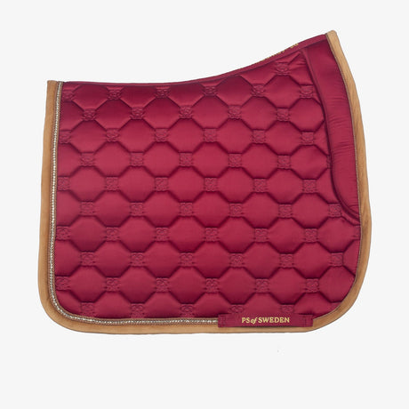 PS of Sweden Vintage Monogram Dressage Saddle Pad #colour_midnight-fuchsia