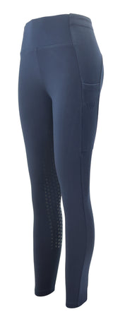 Woof Wear Ladies Winter Full Seat Riding Tights #colour_navy