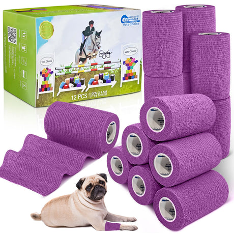 Equimed 10cm Vetwrap Pack of 12 #colour_lavender-purple