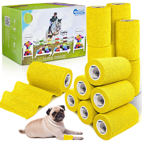 Equimed 10cm Vetwrap Pack of 12 #colour_lemon-yellow