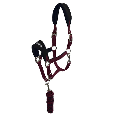 Whitaker Club Headcollar & Leadrope Set #colour_burgundy