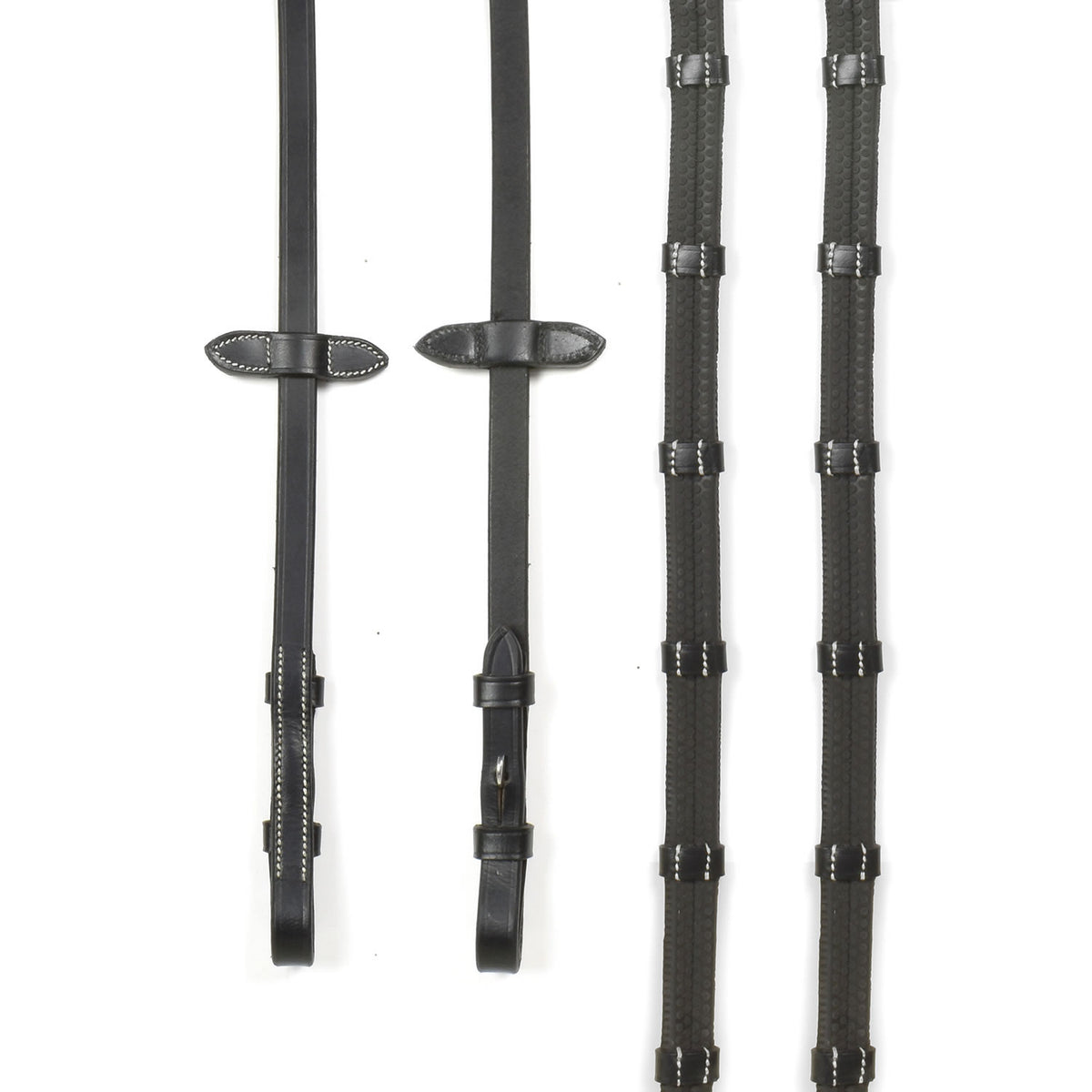 Whitaker Billet 9-Loop Reins #colour_black