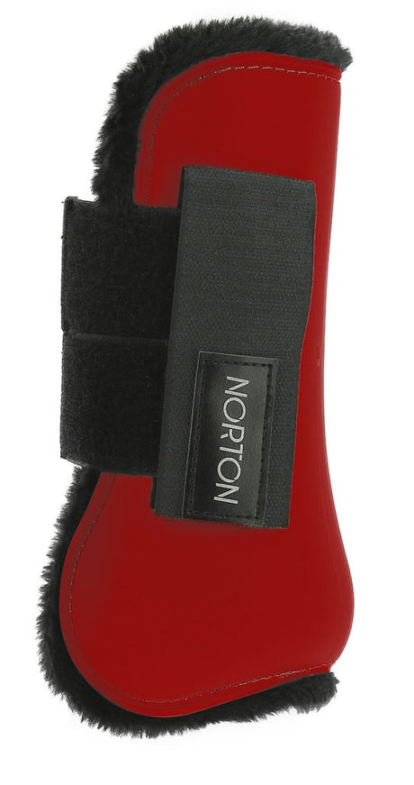 Norton Fleece Tendon Boots #colour_red