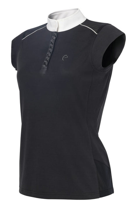 Equitheme Brussels Polo Shirt With Crystals #colour_black