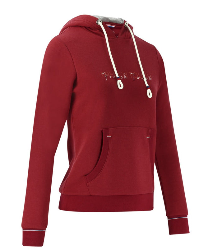 Equitheme Ladies Britney Hooded Sweater  #colour_cherry