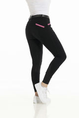 Equitheme Kylie Ladies Silicone Full Seat Breeches #colour_black