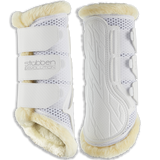 Stubben Airflow Fleece Lined Brushing Boots #colour_white