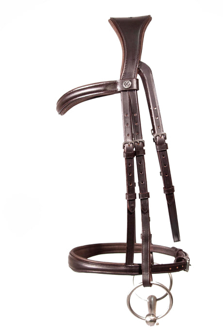 Henry James Cavesson Bridle #colour_havana-brown