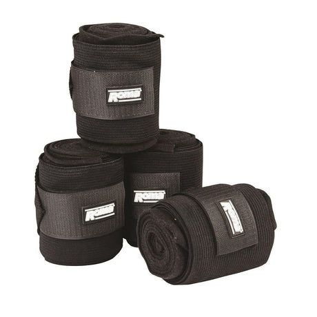 Roma Elastic Fleece Combi Bandages #colour_black