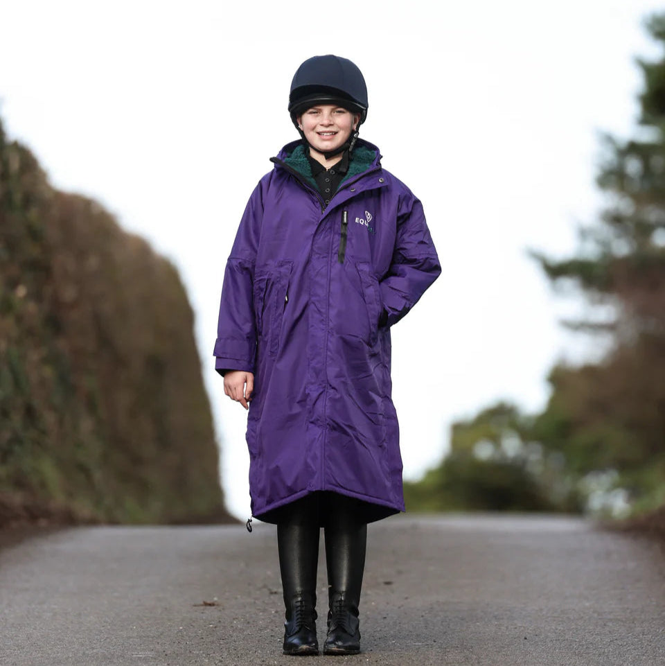 EQUIDRY Children's Thick Fleece Evolution #colour_purple-teal